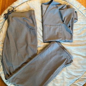 Figs Scrub Set-Space Grey